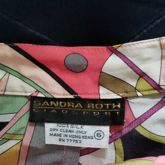 Gorgeous Vintage Sandra Roth Ciao Sport Silk Skirt - Picture 2 of 4